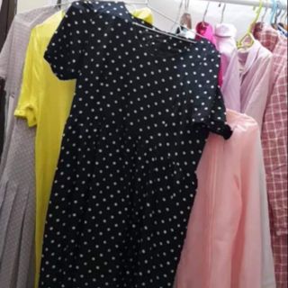 Váy babydoll chấm bi