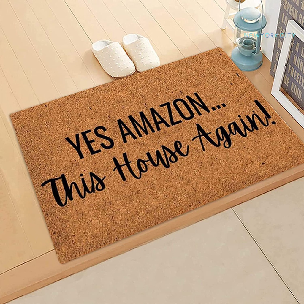 Thảm Chùi Chân Chống Trượt In Chữ Trang Trí Phòng Khách