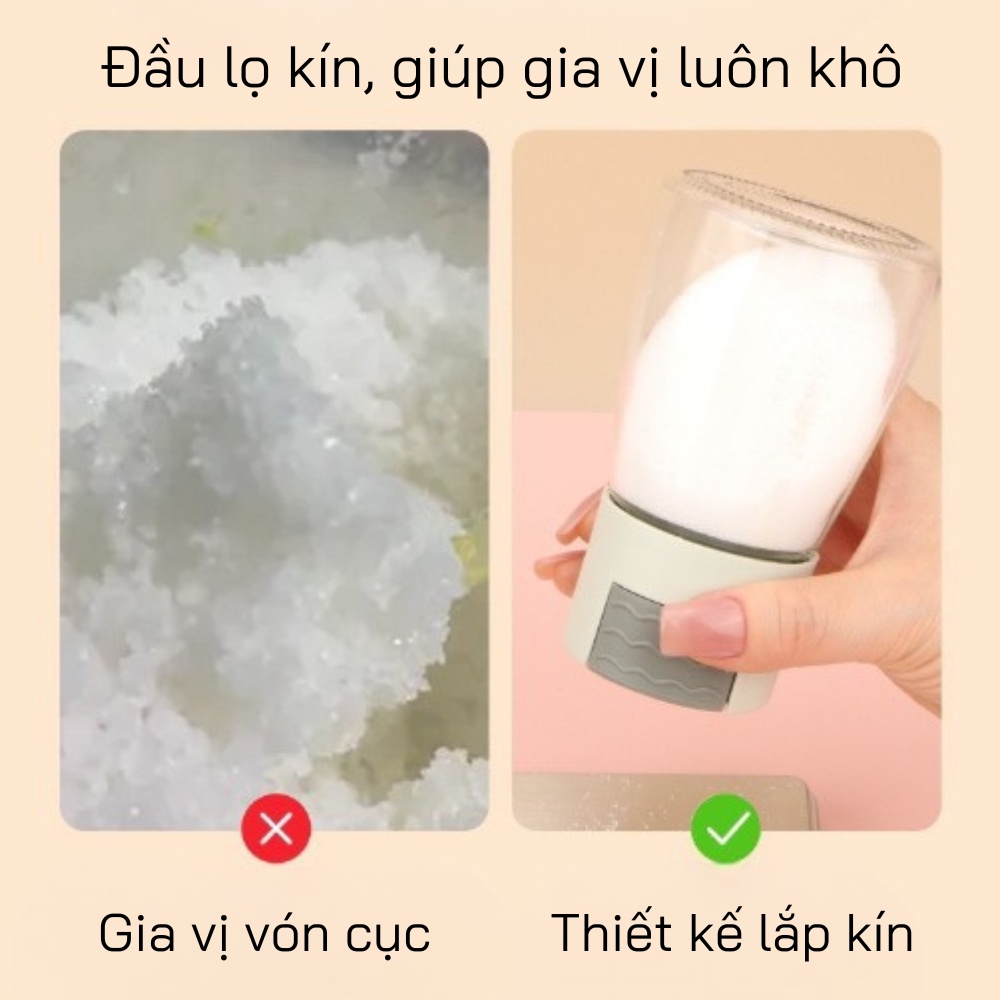 Lọ đựng gia vị, hũ đựng gia vị thủy tinh, lọ rắc gia vị thông minh Tiện Dụng Cho Nhà Bếp