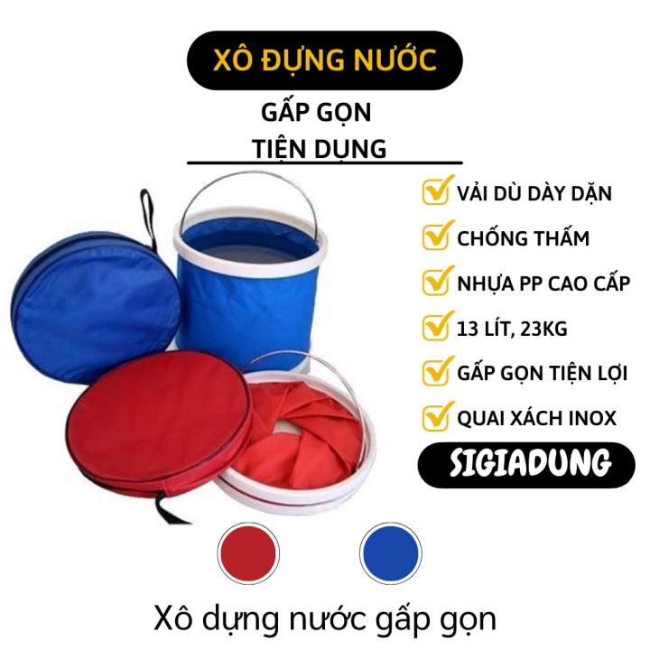 Xô đựng nước XẢ TỒN Xô đựng nước gấp gọn tiện dụng 5488