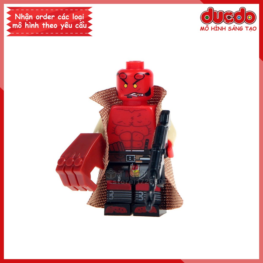 Minifigures nhân vật Quỷ đỏ Hellboy - Đồ chơi Lắp ghép Xếp hình Mini Mô hình WM439