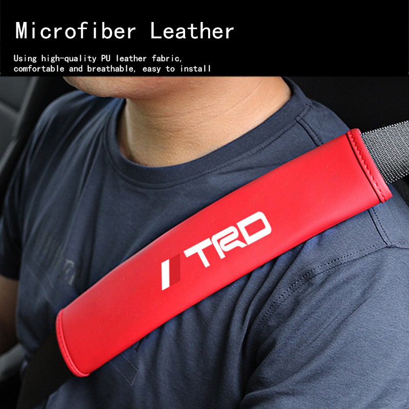 Đệm Bọc Dây Đai An Toàn Bằng Da Thông Dụng Cho Toyota Vios Hilux Camry Harrier Innova Rush Yaris Alphard Hiace Vellfire Corolla Cross RAV4