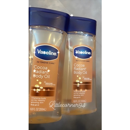 Vaseline Oil dưỡng da Cocoa Radiant Body Oil