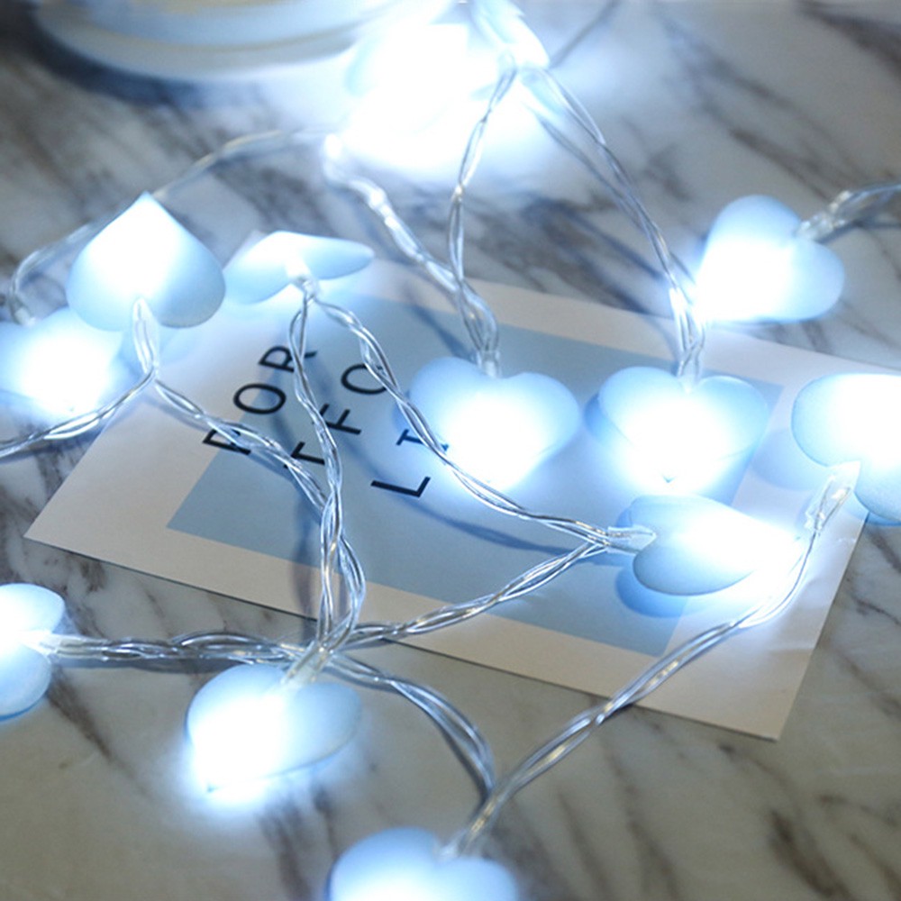 Đèn LED hình trái tim 3 mét 20 đèn trang trí nhà