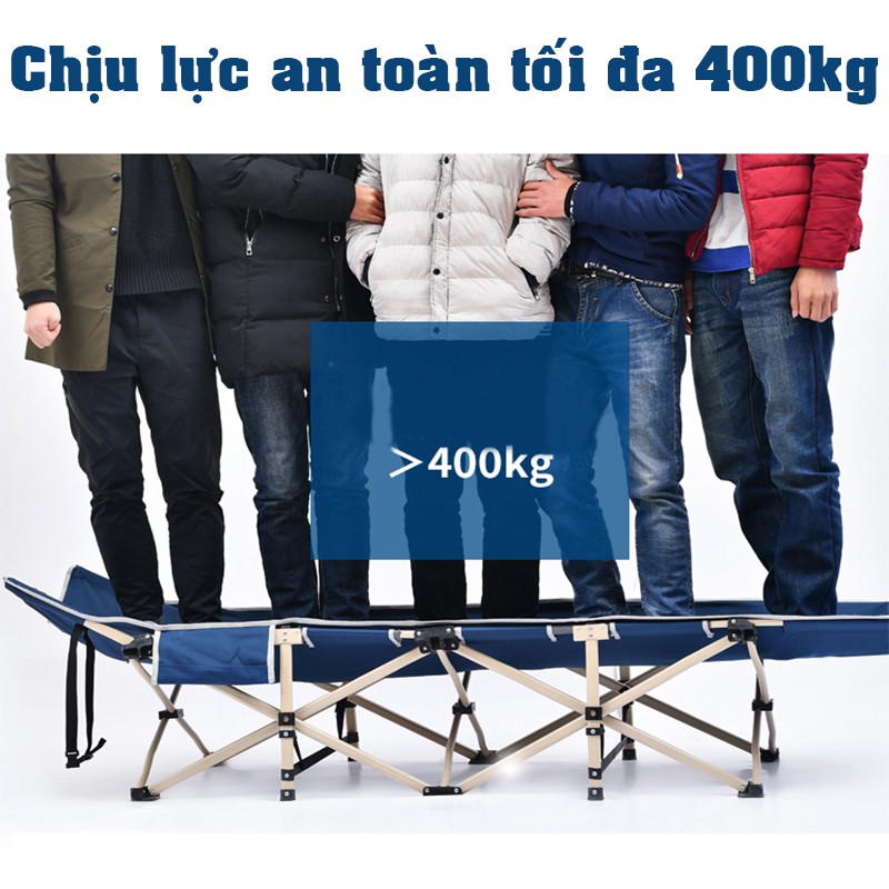 Giường gấp văn phòng, dã ngoại, bệnh viện. Giường xếp gấp gọn cao cấp ZDC khung kim loại đan chắc chắn, bibi shop