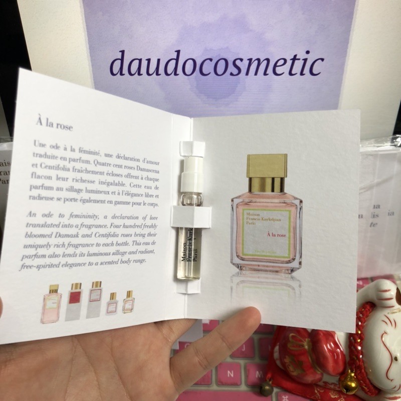 [ vial ] Nước hoa Maison Francis Kurkdjian Paris Baccarat Rouge 540 - APOM - A Rose - Oud - Lumiere Noir - Aqua EDP 2ml | BigBuy360 - bigbuy360.vn