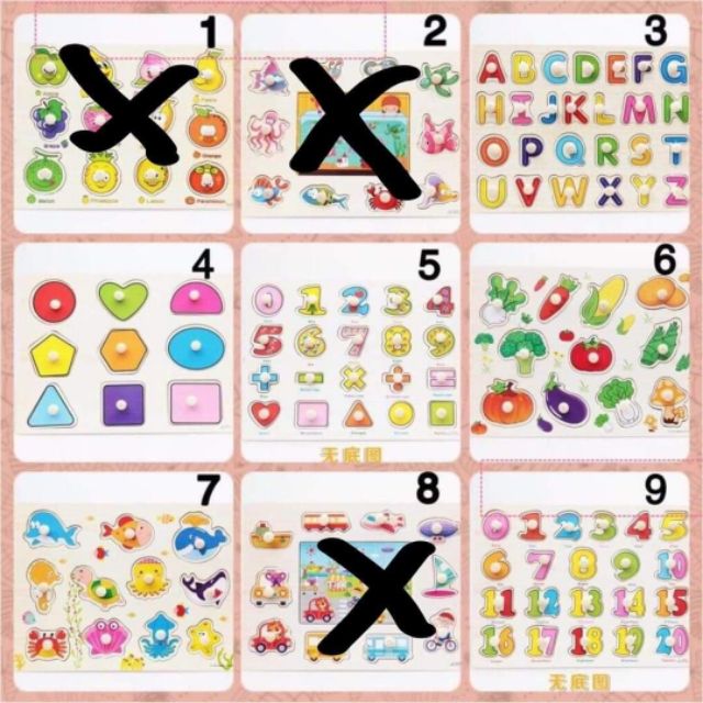 Combo 5 bảng núm gỗ