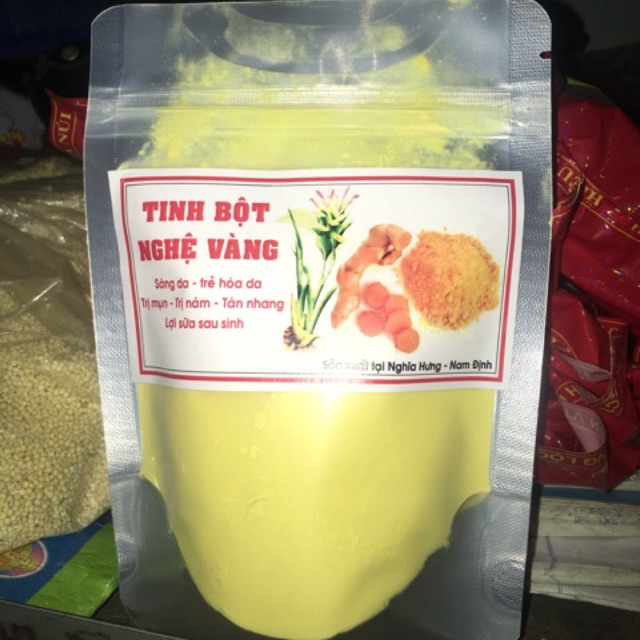 Tinh bột nghệ nhà làm nguyên chất 100g