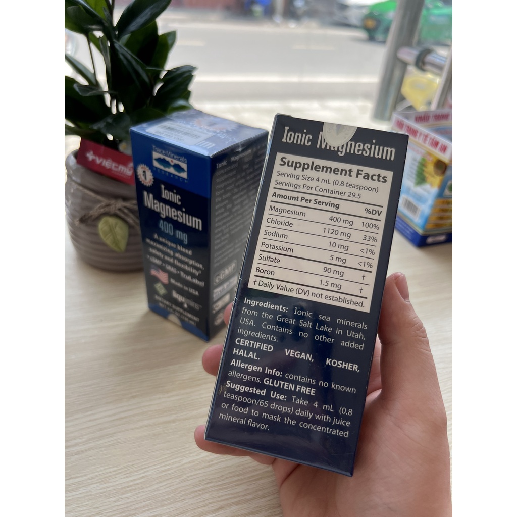 Thực Phẩm Chức Năng Ionic Magnesium 400Mg 118Ml
