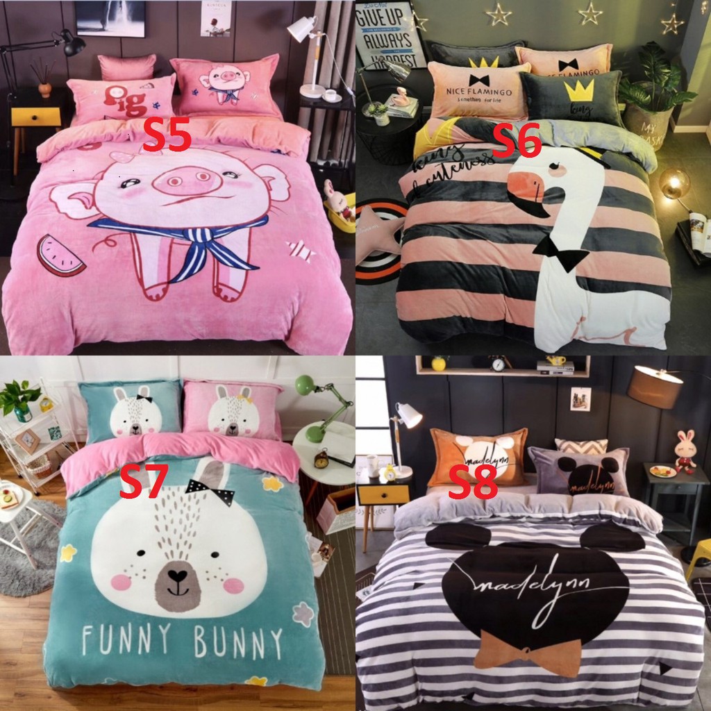 Bộ chăn ga chất nhung loại 1