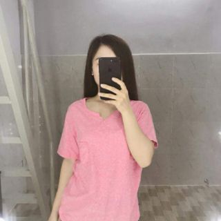 ÁO THUN GIẤY TRƠN CỔ XẺ V