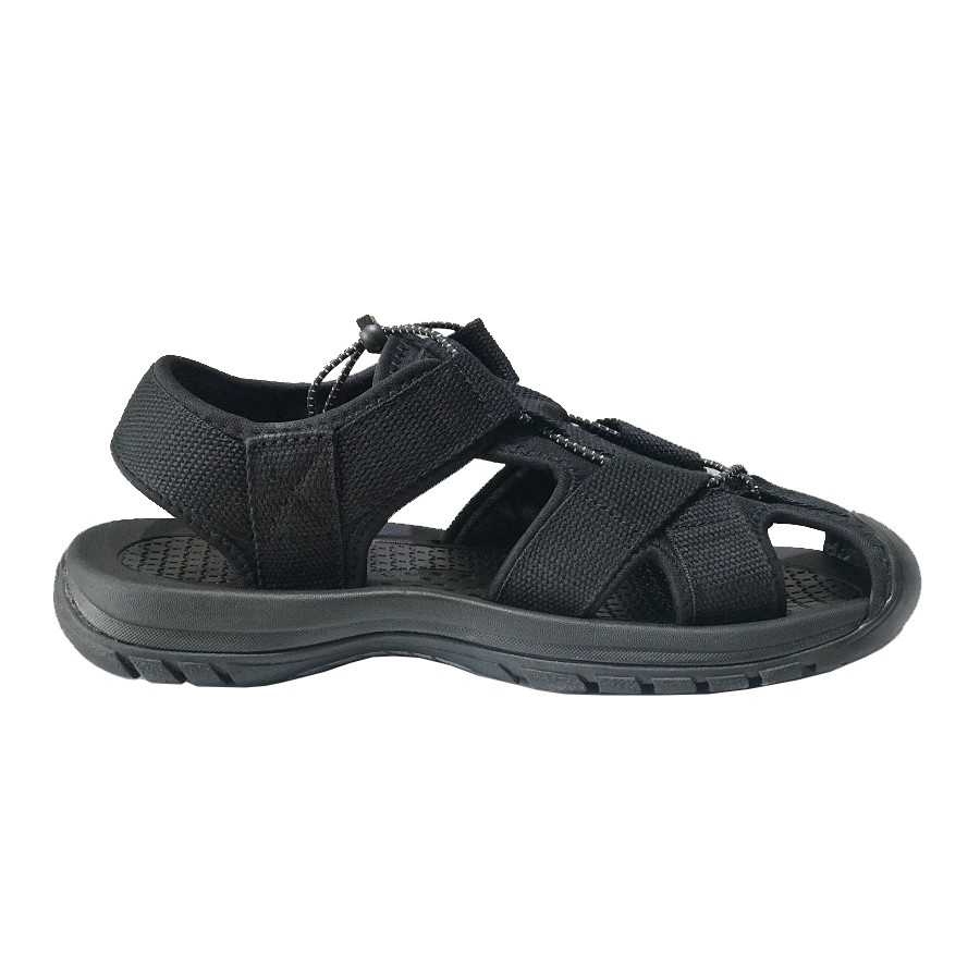 [Mua Kèm Áo Thun 0Đ] Giày Sandal Bít Mũi Nam Đế Đúc Hiệu Rova - RV626 Đen Đen