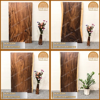 Mặt bàn gỗ me tây tự nhiên nguyên tấm đủ kích thước - KOHAFU