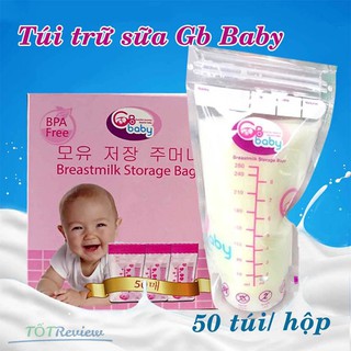 Túi trữ sữa 250 ml GB Baby (Hộp 50 túi)