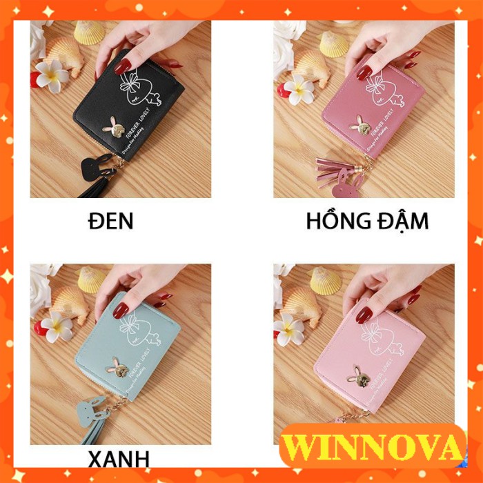 Ví nữ mini cao cấp ngắn cute nhỏ gọn bỏ túi thời trang giá rẻ WINNOVA AV12