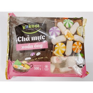 [CHỈ GIAO NOWSHIP] CHẢ MỰC XOẮN ỐNG KITKOOL TÚI 500G