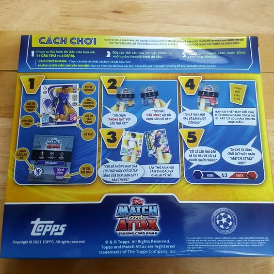LẤP LÁNH -  BST Album thẻ in Match Attax 2021/2022 UEFA Champions League có lấp lánh