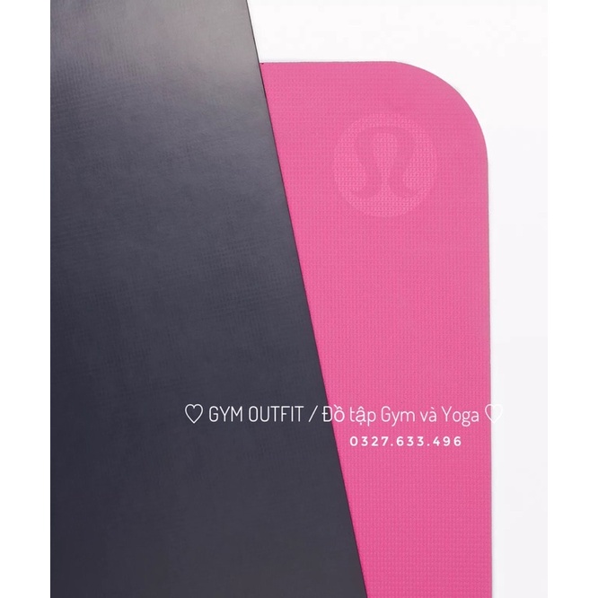 Thảm Tập Yoga Cao Su Cao Cấp Lululemon The Reversible Mat 5mm Wordmark