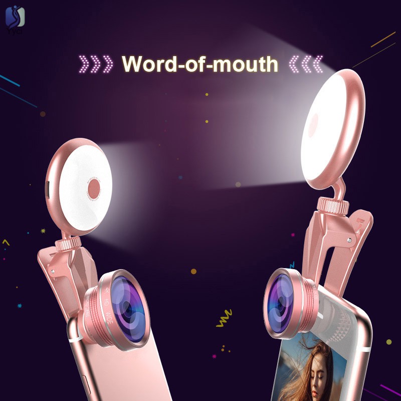 VN 1 Đèn Led Tròn Gắn Điện Thoại Hỗ Trợ Chụp Ảnh