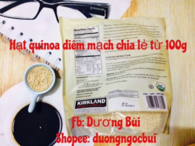 HỮU CƠ - Hạt Diêm mạch quinoa kirland date 2022