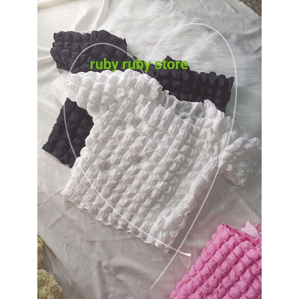 ÁO CROPTOP VẢI XỐP MỊN BỒNG BỀNH CỰC HOT #NGAPCBYN B43