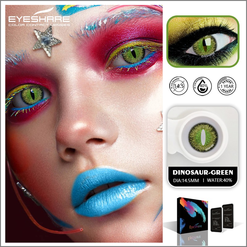 EYESHARE Cặp kính áp tròng hóa trang Halloween hợp thời trang