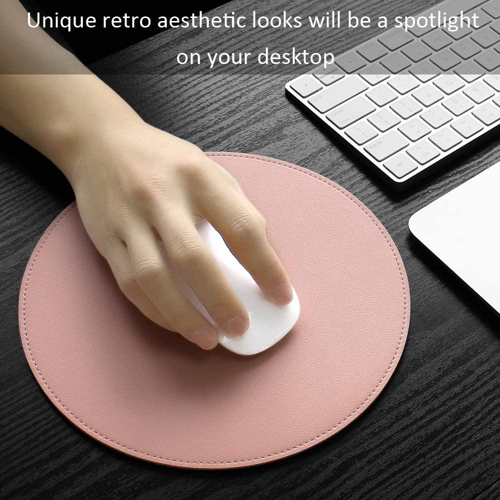 Tấm Lót Chuột Bằng Da PU Siêu Mềm Hai Mặt Chống Trượt Không Thấm Nước Nhiều Màu Sắc