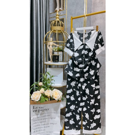 Bộ pijama tay ngắn mềm mại siêu mát mẻ (freesize)