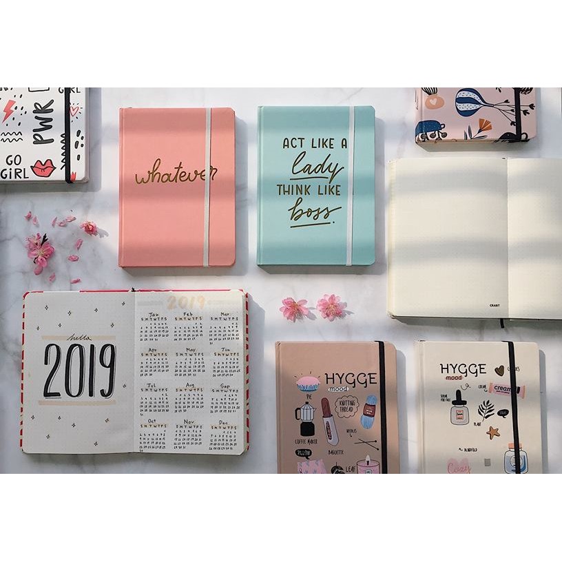 [Limited Product] Sổ tay Bujo Crabit, ruột dotgrid (chấm), 180 trang