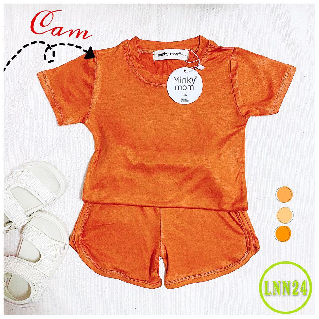 [LNN24] Bộ Cộc Thun Lạnh MINKY MOM SIZE NHÍ Vải Trơn Mềm Mịn, Dễ Chịu, Thầm Hút Mồ Hôi, Thoáng Mát Hàng Chuẩn Đẹp Cho Bé