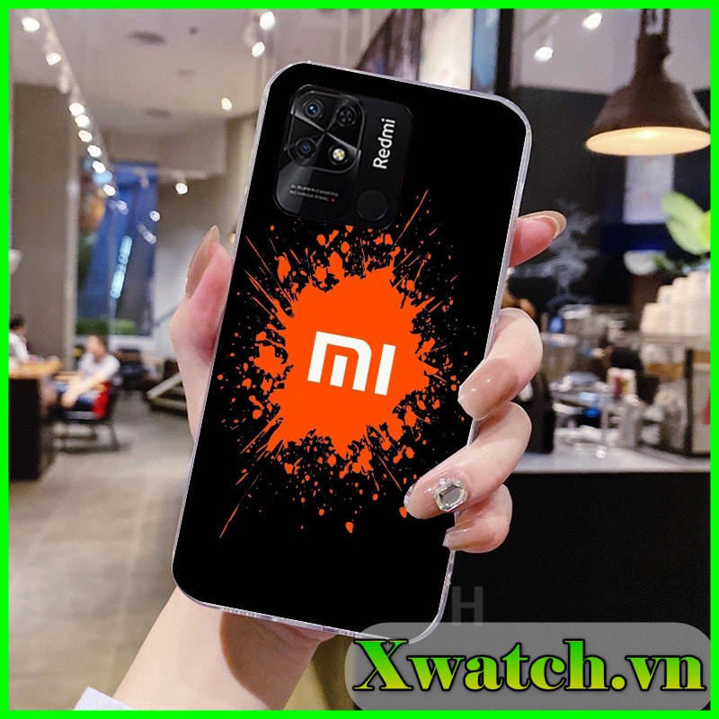 Ốp silicon in UV Xiaomi Redmi 10A Redmi 10C Poco C40 họa tiết Logo mi