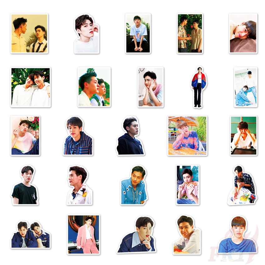 Bộ 50 miếng dán thời trang chống nước in chữ Interpret My Love As Your Heart Series 04