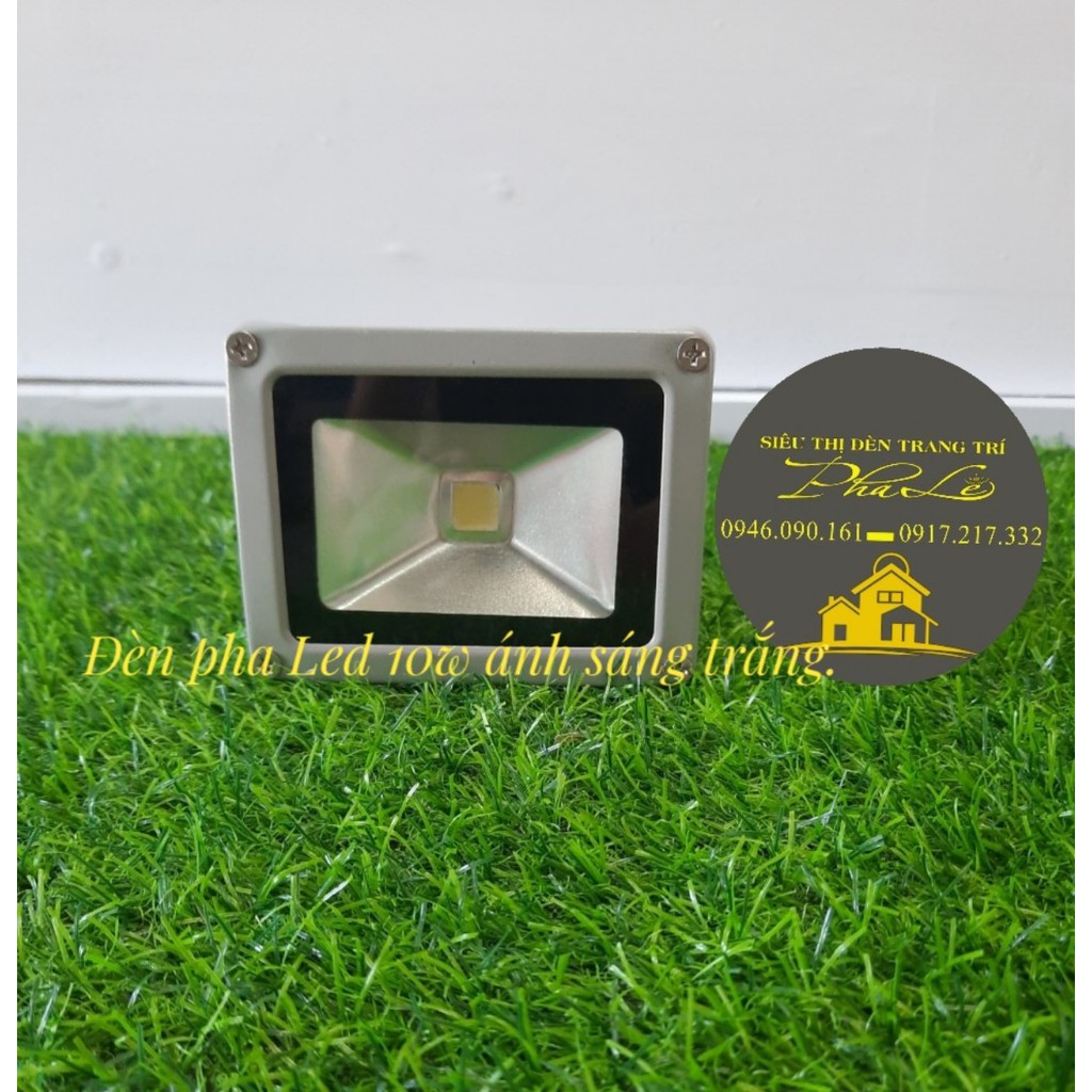 Đèn pha led 10W ngoài trời ánh sáng vàng, trắng, đổi màu 🍀Hàng sẵn kho🍀 bền, đẹp, rẻ.