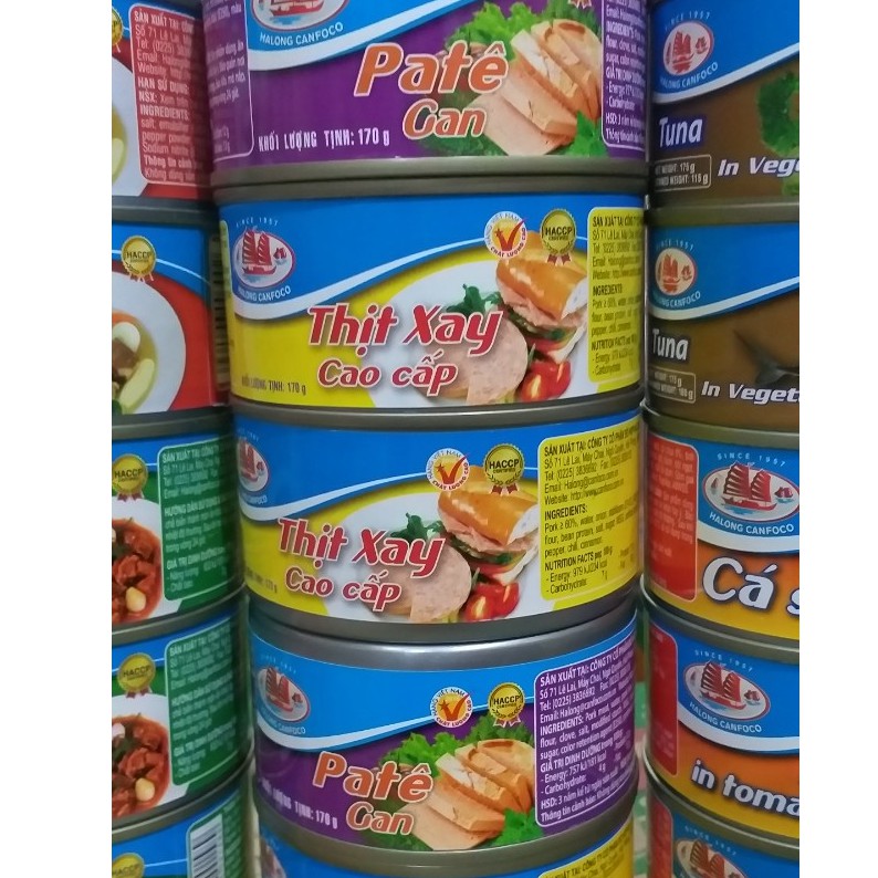 Đồ hộp Hạ Long hộp 170g/175g/150g