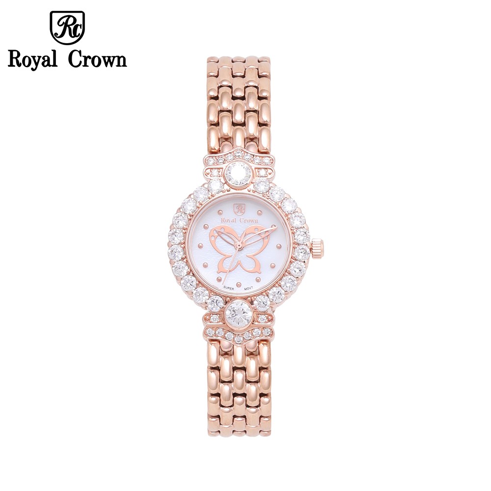 Đồng hồ nữ dây thép Royal Crown 3844