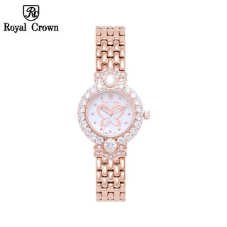 Đồng hồ nữ dây thép Royal Crown 3844