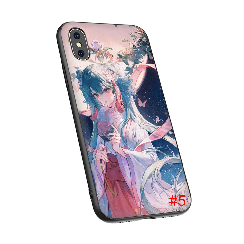 Ốp Điện Thoại Silicon Mềm Hình Anime Hatsune Miku Cho iphone 11 12 13 Pro Max Mini 45HNH
