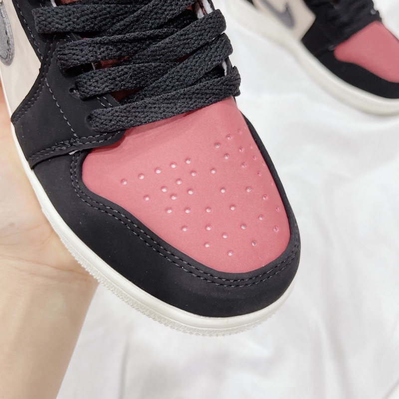 Giày Sneaker JD Đen Đỏ Mận Cổ Cao Cao Cấp  Giày Thể Thao Nam Nữ