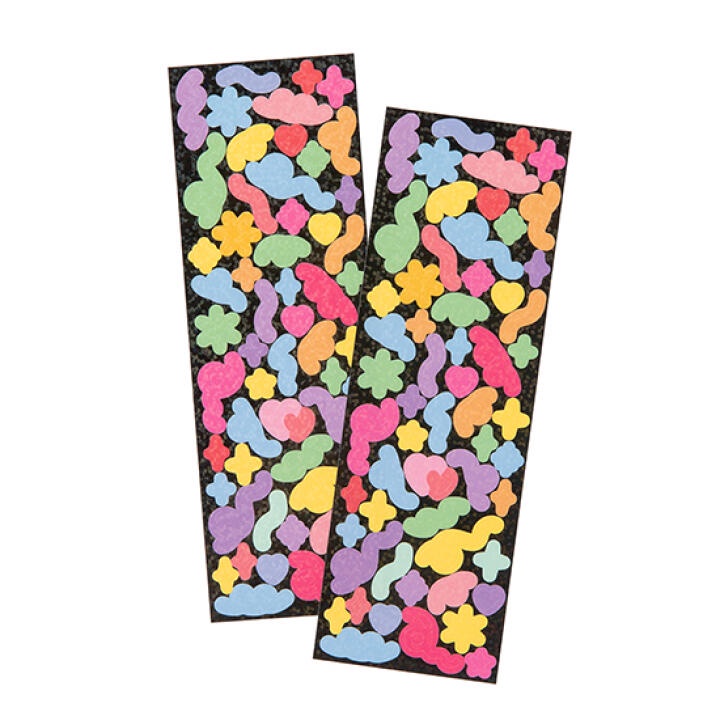 Set 2 Tấm Sticker ARTBOX Hàn Quốc Hình Pháo Giấy Nhiều Màu Sắc Nổi Bật
