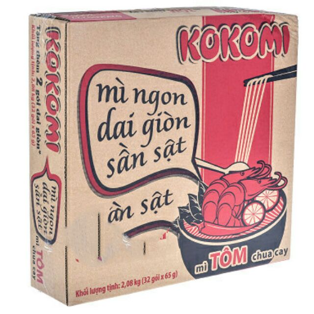 Mì Kokomi thùng (30 gói × 65g)