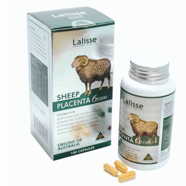 Lalisse Sheep Placenta 65000 - Viên uống nhau thai cừu đẹp da