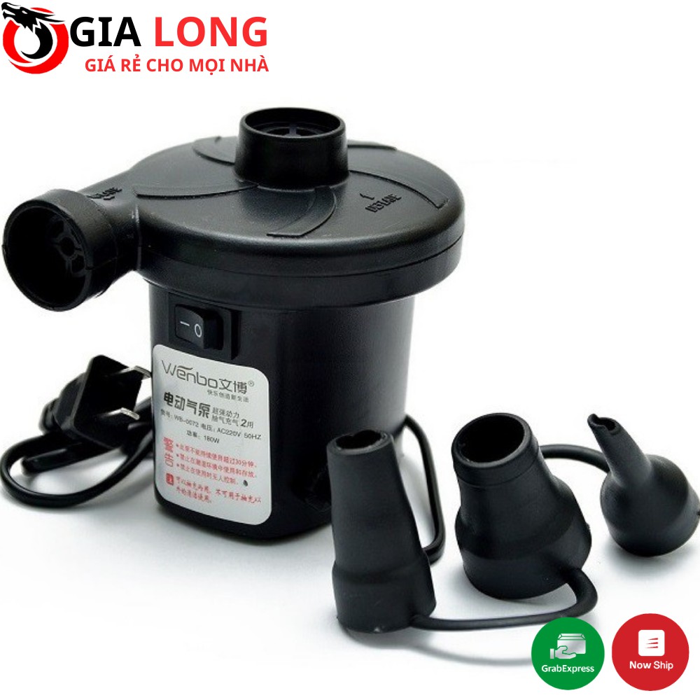 Bơm Điện 2 Chiều Wenbo, Máy Bơm Hút Điện Đa Năng, Máy Bơm Hơi, Bơm Phao, Bơm Hút Chân Không