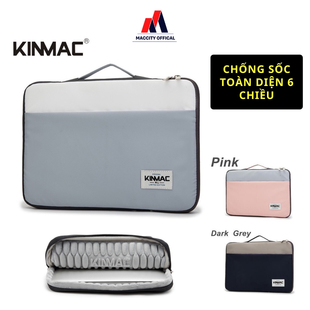 Túi chống sốc Laptop macbook KINMAC 6 chiều size 13inch 14inch 15.6inch - KM01