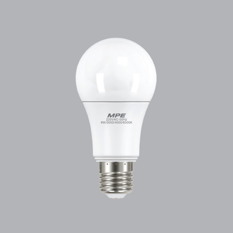 Led Bulb 9W 3 chế độ màu MPE - Đèn Led Bulb Thông Minh MPE (Vàng- trắng- vàng ấm)