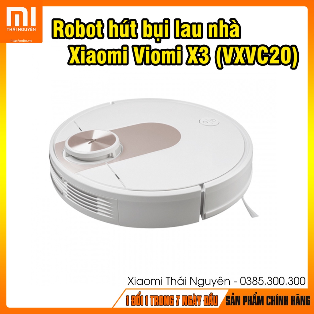 Robot Hút Bụi Lau Nhà Xiaomi Viomi X3 Pro HÀNG CHÍNH HÃNH - Lực hút khủng 4000 pa