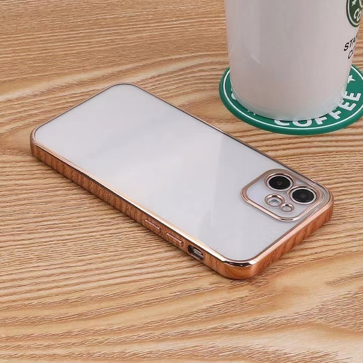 Ốp lưng Điện Thoại Silicon Mềm Trong Suốt Mạ Viền Sang Trọng Dành Cho iPhone 11 pro max x xs max xr 7 plus 8 plus 6s plus