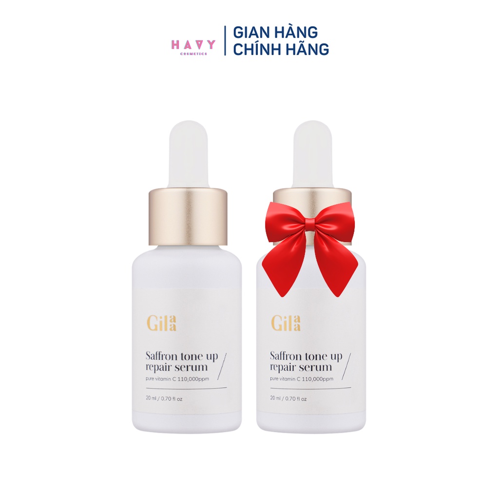 [Mua 1 Tặng 1] Tinh Chất Tươi Dưỡng Trắng Da Gilaa Saffron Tone Up Repair Serum (20ml)