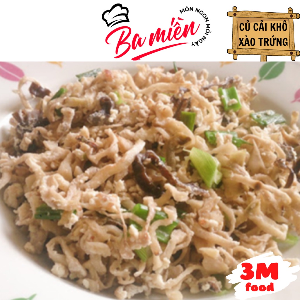 Củ cải khô sợi to 500g túi zip tiện lợi - 3M FOOD DK ( Hải Sản Ba Miền )