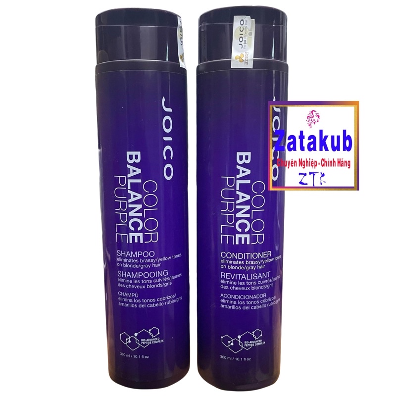 JOICO Cặp Dầu Gội Xả Joico Bổ Sung Sắc Tố Tím Và Khử Ánh Vàng Cho Tóc Nhuộm Tone Lạnh Color Balance 