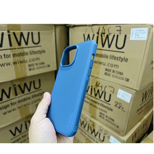 Ốp lưng iPhone 13/ 13 Pro/ 13 Pro Max Nillkin Frosted Shield lưng cứng sần viền dẻo chống sốc chính hãng